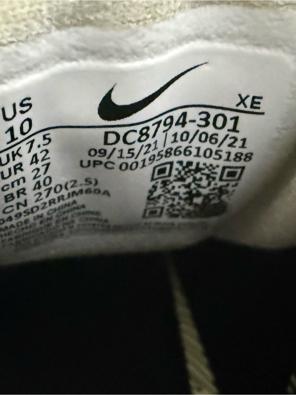 Women’s size 10 - Nike Pegasus Trail 3 GTX 'Olive Aura - Picture 7 of 8